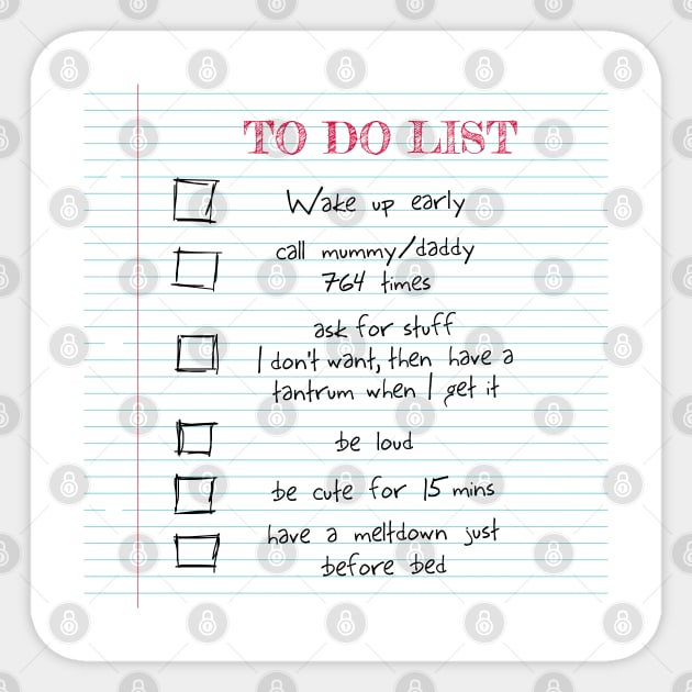 To Do List (kids) Sticker by coryreid_illustration